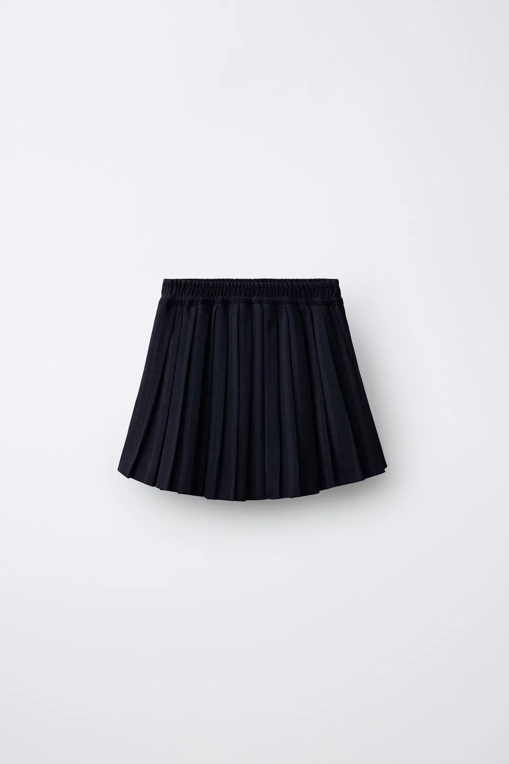 Полосатая плиссированная юбка ZARA, Navy blue — фото 2