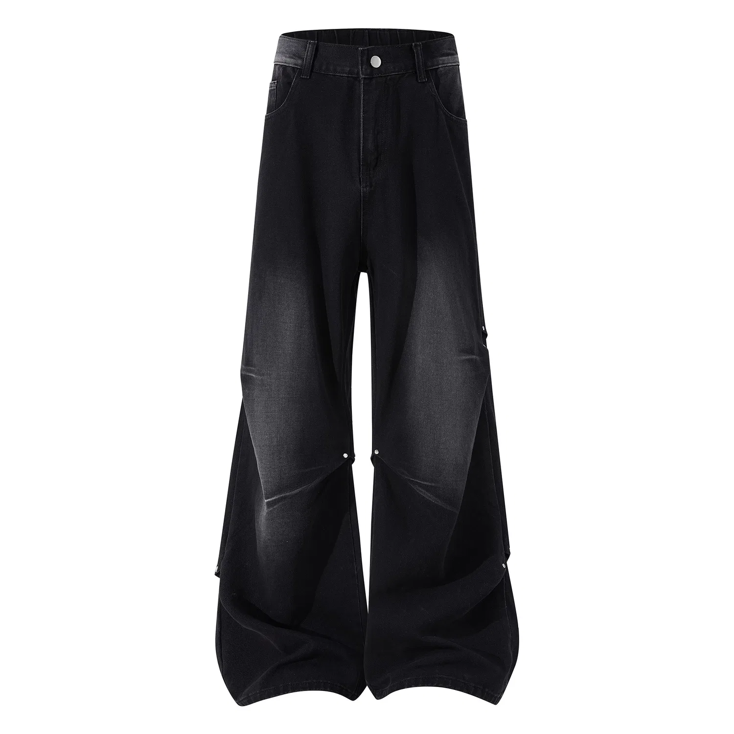 Детские джинсы прямого кроя Unisex Moderate Straight Fit Pants WARRIOR, Black Gray