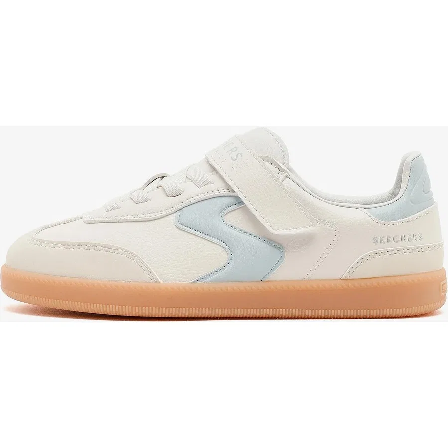 Кроссовки с мягкой стелькой Memory Foam Hotshot Kickoff Squad Skechers, Бежевый/Светло-синий