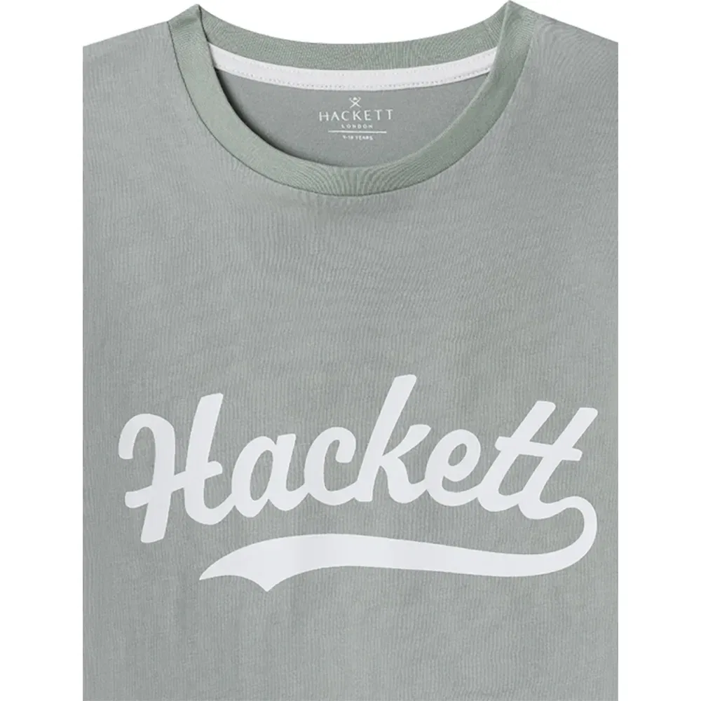Детская футболка с коротким рукавом Logo Hackett, Green — фото 3