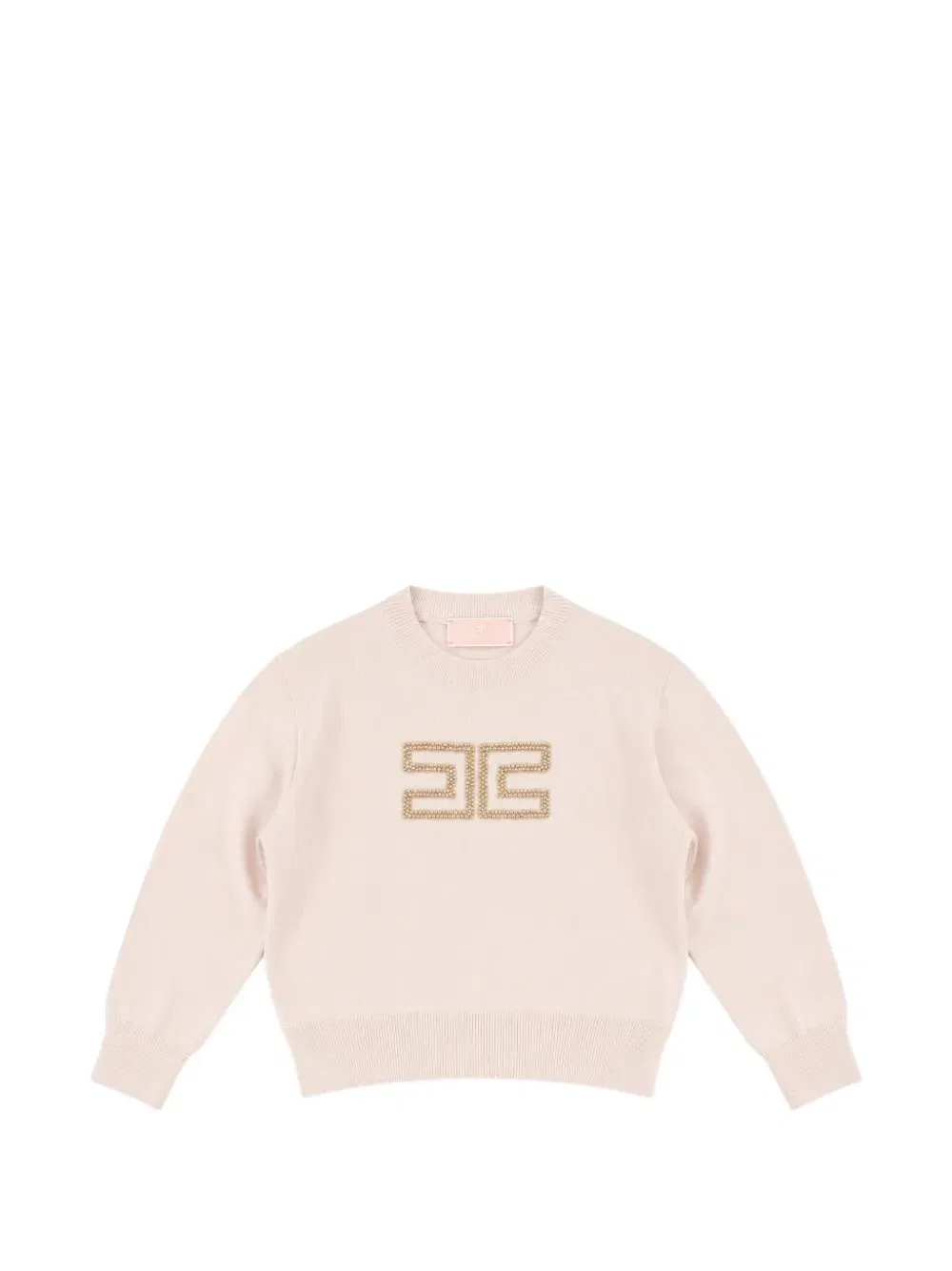 Свитер с логотипом Elisabetta Franchi La Mia Bambina, розовый