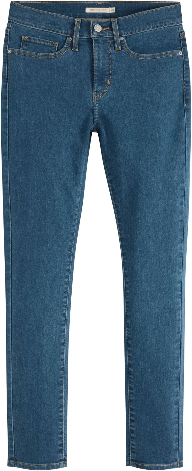 Узкие джинсы LEVI'S синего цвета