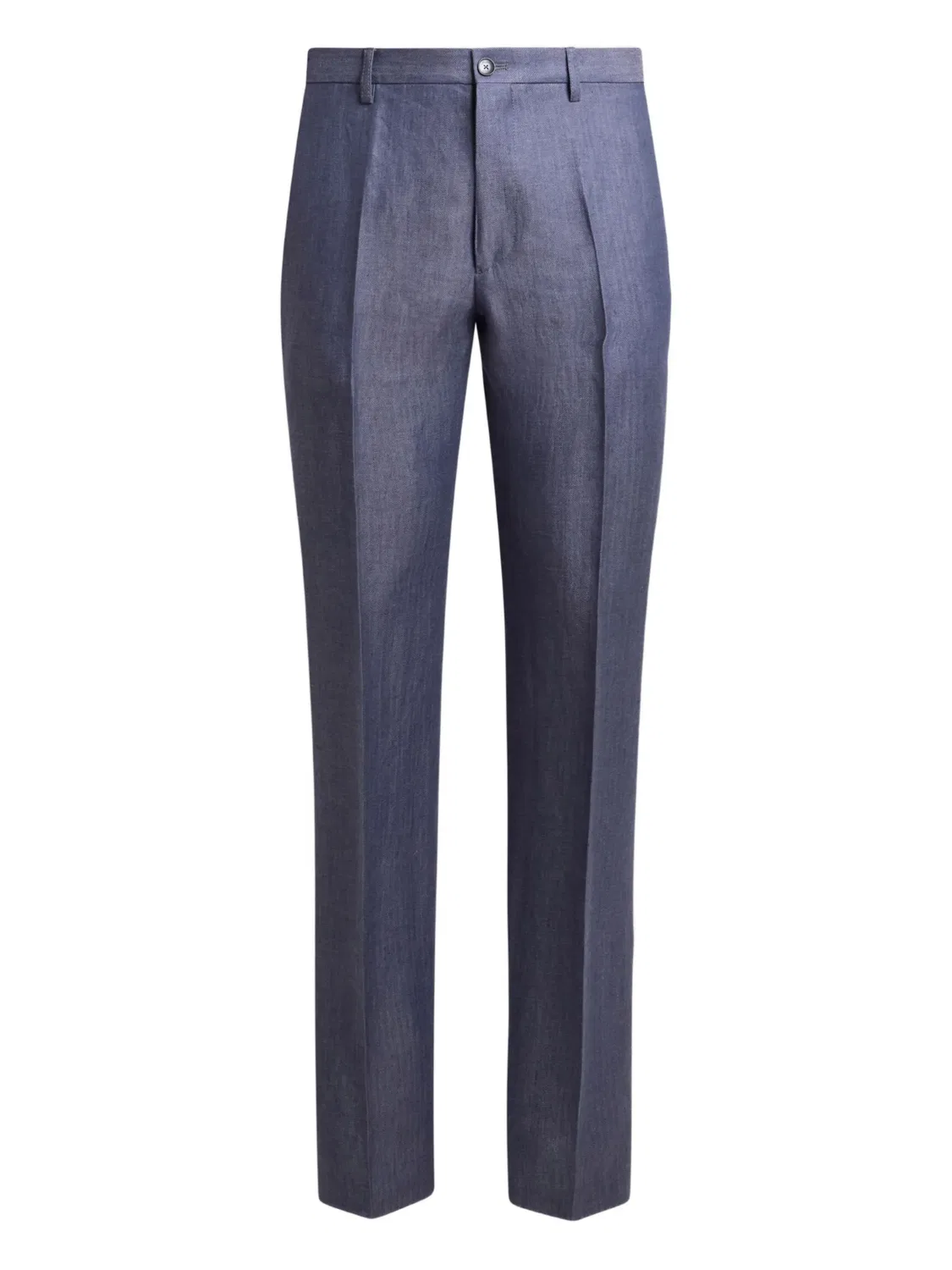Плиссированные Льняные Брюки ETRO, синий