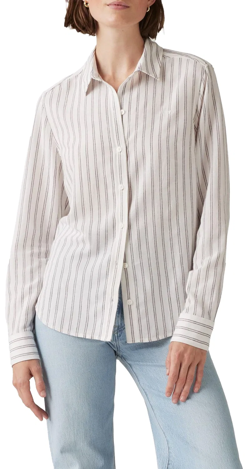 Женская рубашка классического кроя Levi's, Mia Stripe Egret