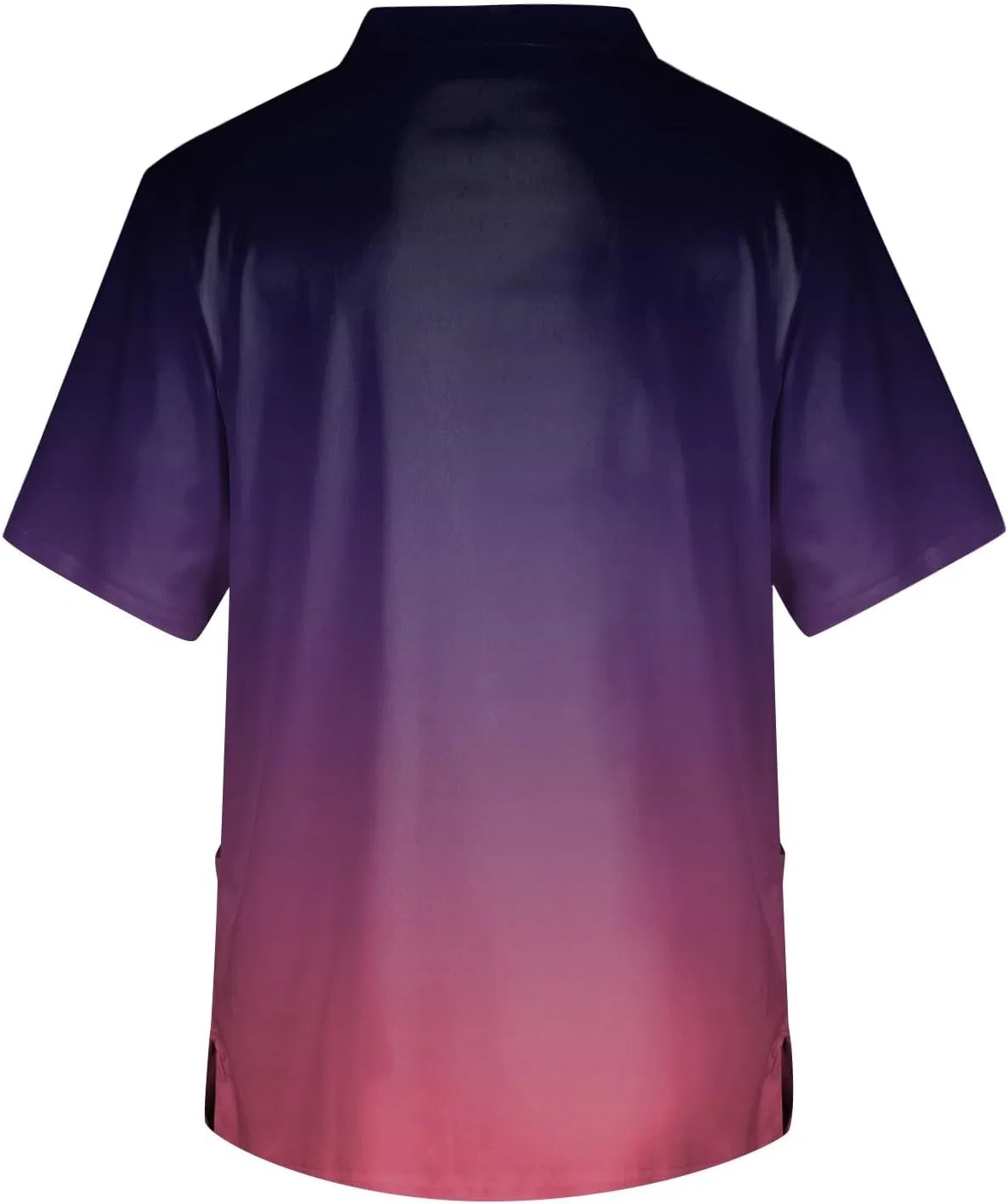 Мужская футболка с V-образным вырезом и карманом Generic, Dark Purple — фото 2