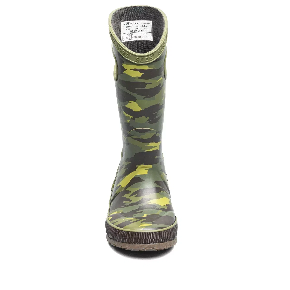 Детские сапоги для девочек водонепроницаемые Brush Camo Bogs, Green Multi — фото 2