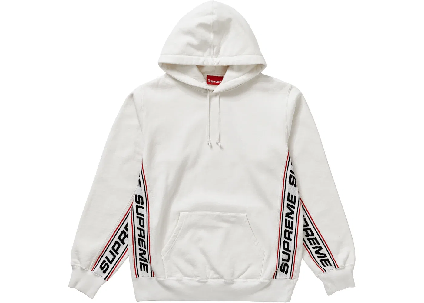 Мужской худи с длинным рукавом Supreme Hooded Sweatshirt, White