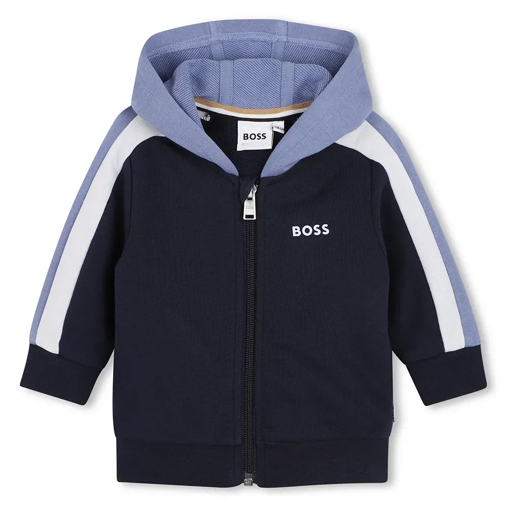 Худи на молнии BOSS J52865, синий