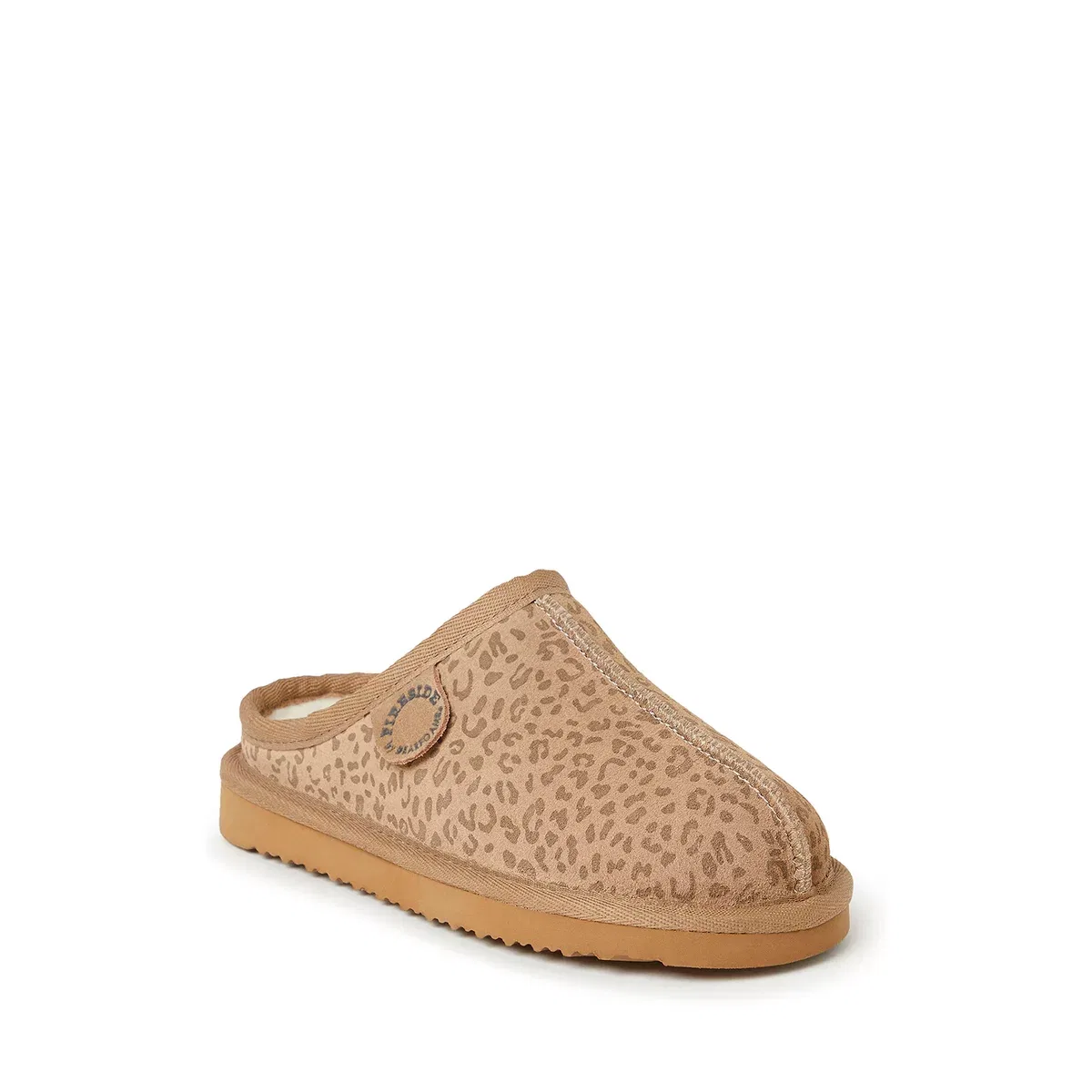 Детские тапочки-клоги из овчины Fireside Dempsey Dearfoams, Leopard