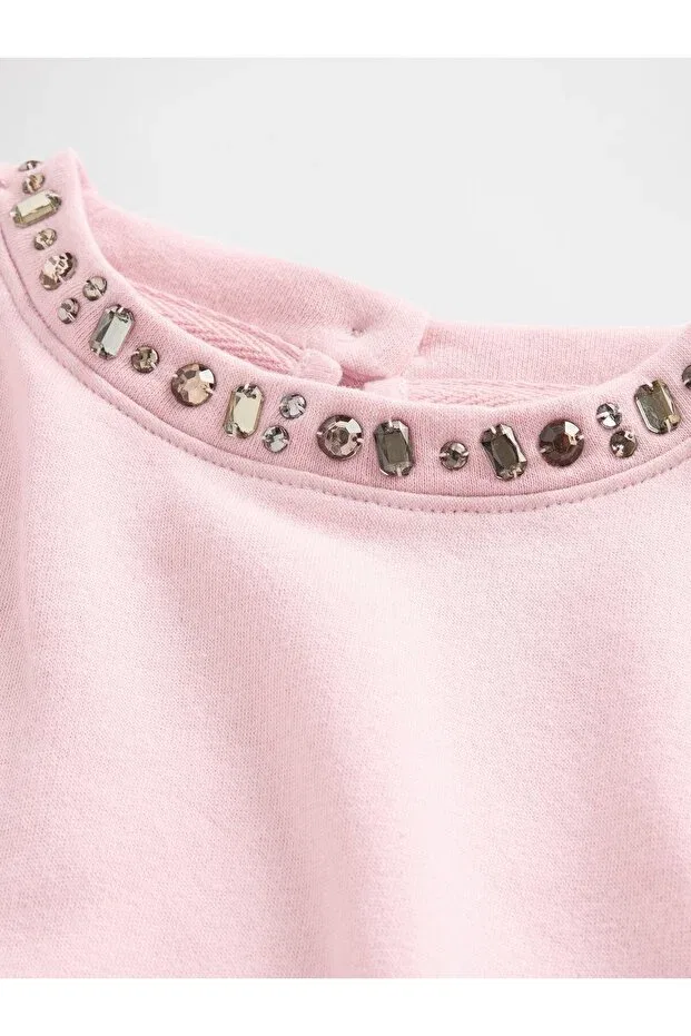 Детские свитшот для девочек с длинным рукавом Gap, Pink-000 — фото 2