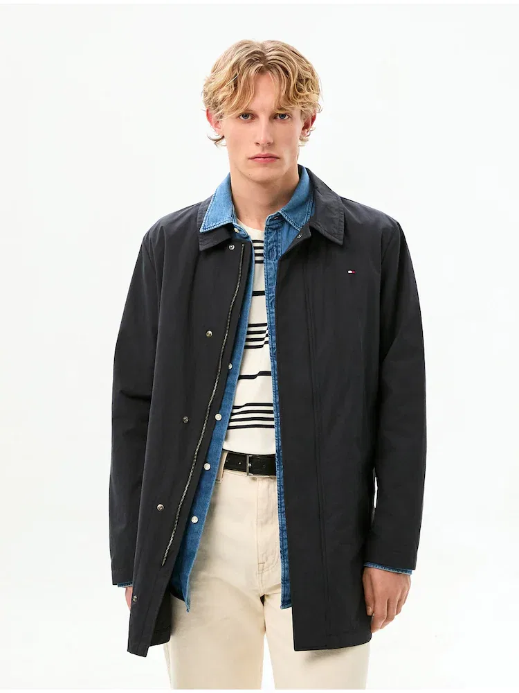 Пальто хлопковое карамельное TOMMY HILFIGER, Navy