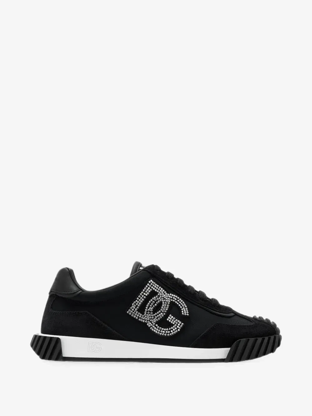 Замшевые кроссовки DG Athletic Dolce & Gabbana Kids, черный