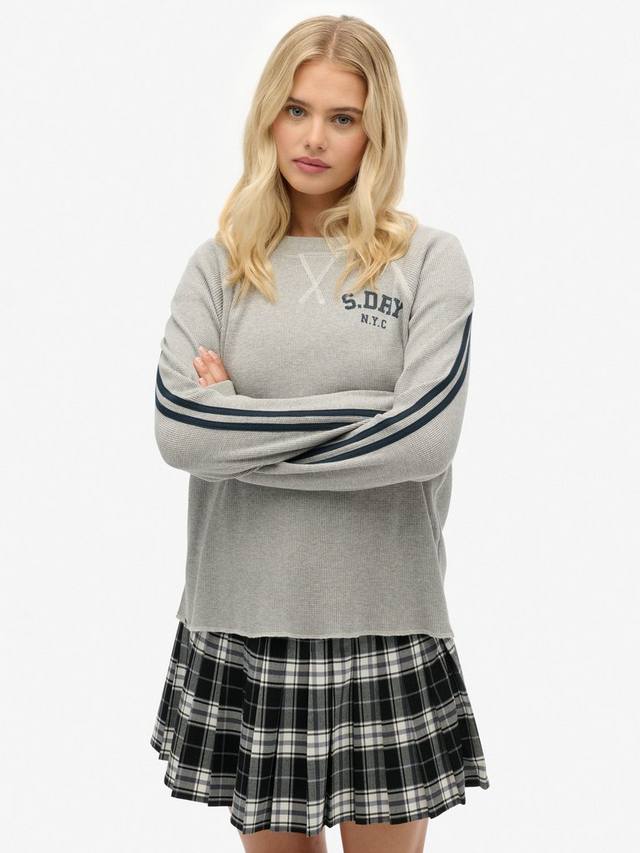 

Графическая толстовка Athletic Essentials с длинными рукавами Superdry, Grey Marl