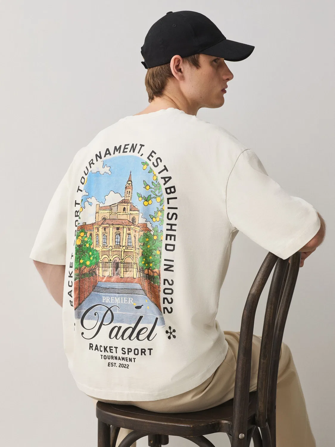 Футболка Relaxed Fit, White Premier Padel Next, белый