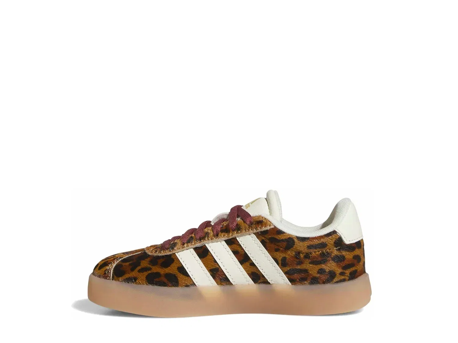 Кроссовки VL Court 3.0 для девочек, adidas, Light Brown Leopard Print — фото 2