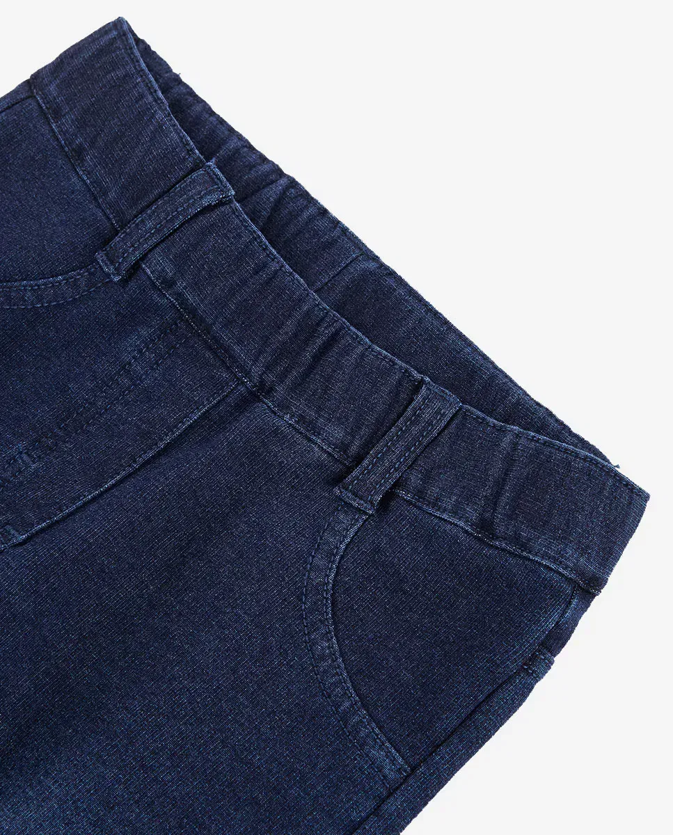 Детские джинсы для девочек с завышенной талией Boboli, Azul Denim — фото 2