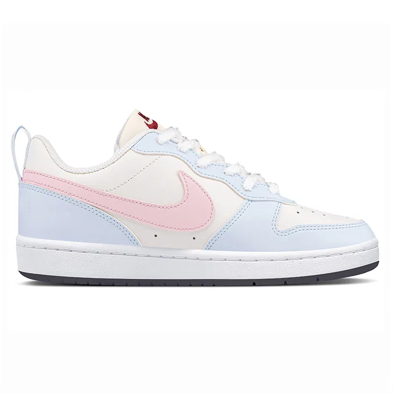 Детские кроссовки низкие с принтом Nike Court Borough Maris Sal Milk Foam, Light Blue — фото 3
