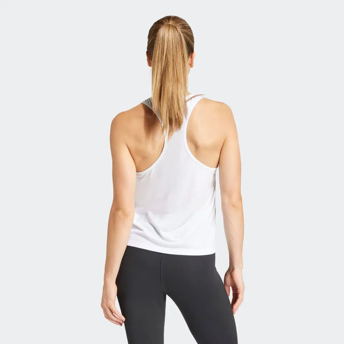 Женская майка для тренировок adidas, Blanco — фото 2