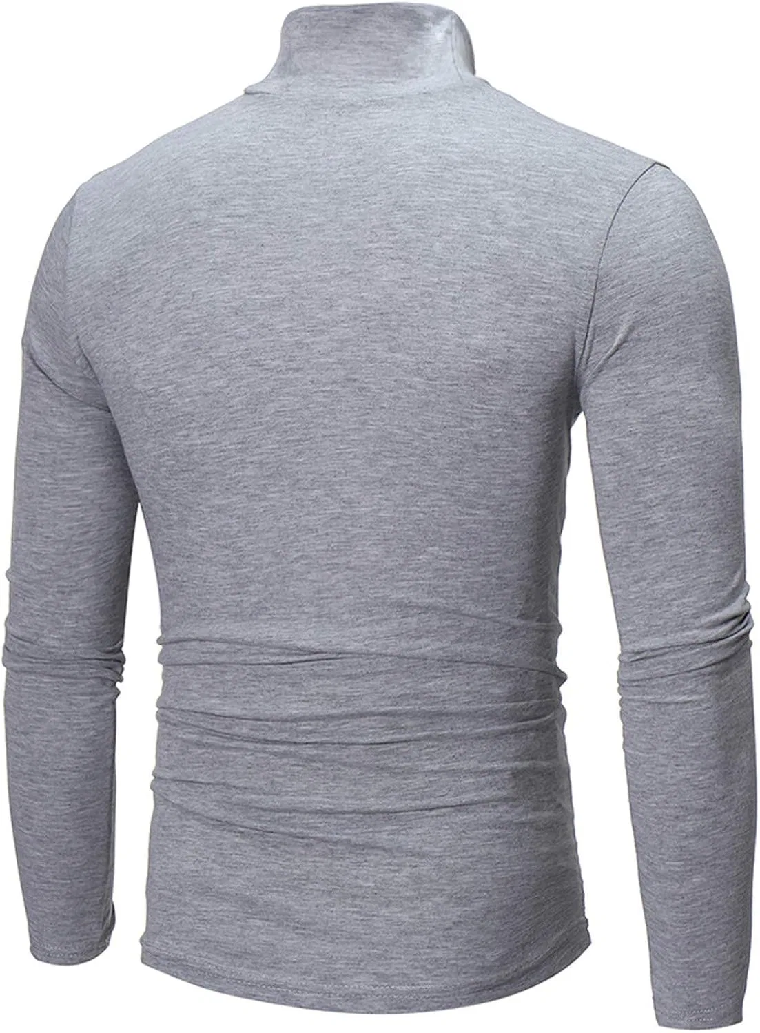 Мужская водолазка slim fit термобелье, Gray — фото 2