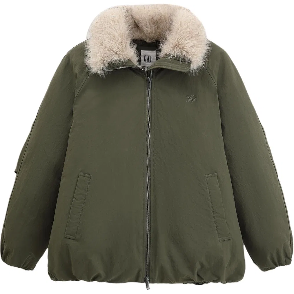 Женское пуховое пальто GAP, Army Green