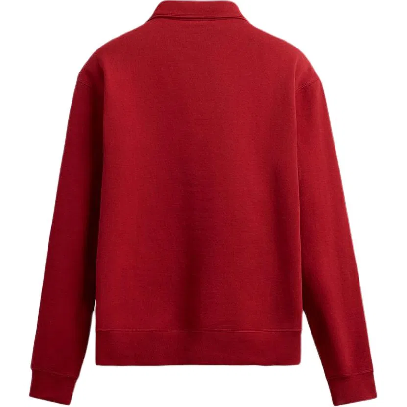 Мужской свитшот с воротником-стойкой Red ZARA, Красный — фото 3