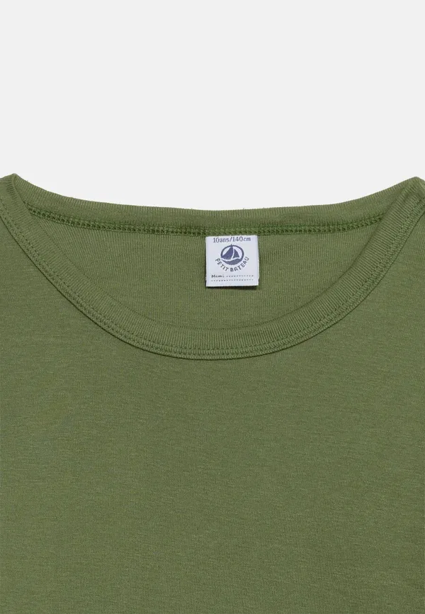 Комплект из 3 футболок, хлопок, Tee 3 pack, Petit Bateau, Khaki/Grey/Blue, синий/серый/хаки — фото 4