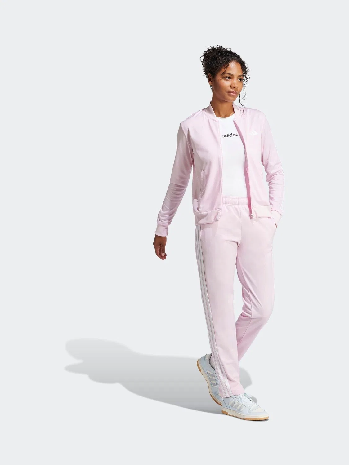 Спортивный костюм, трикотажный adidas Dayready, розовый — фото 3