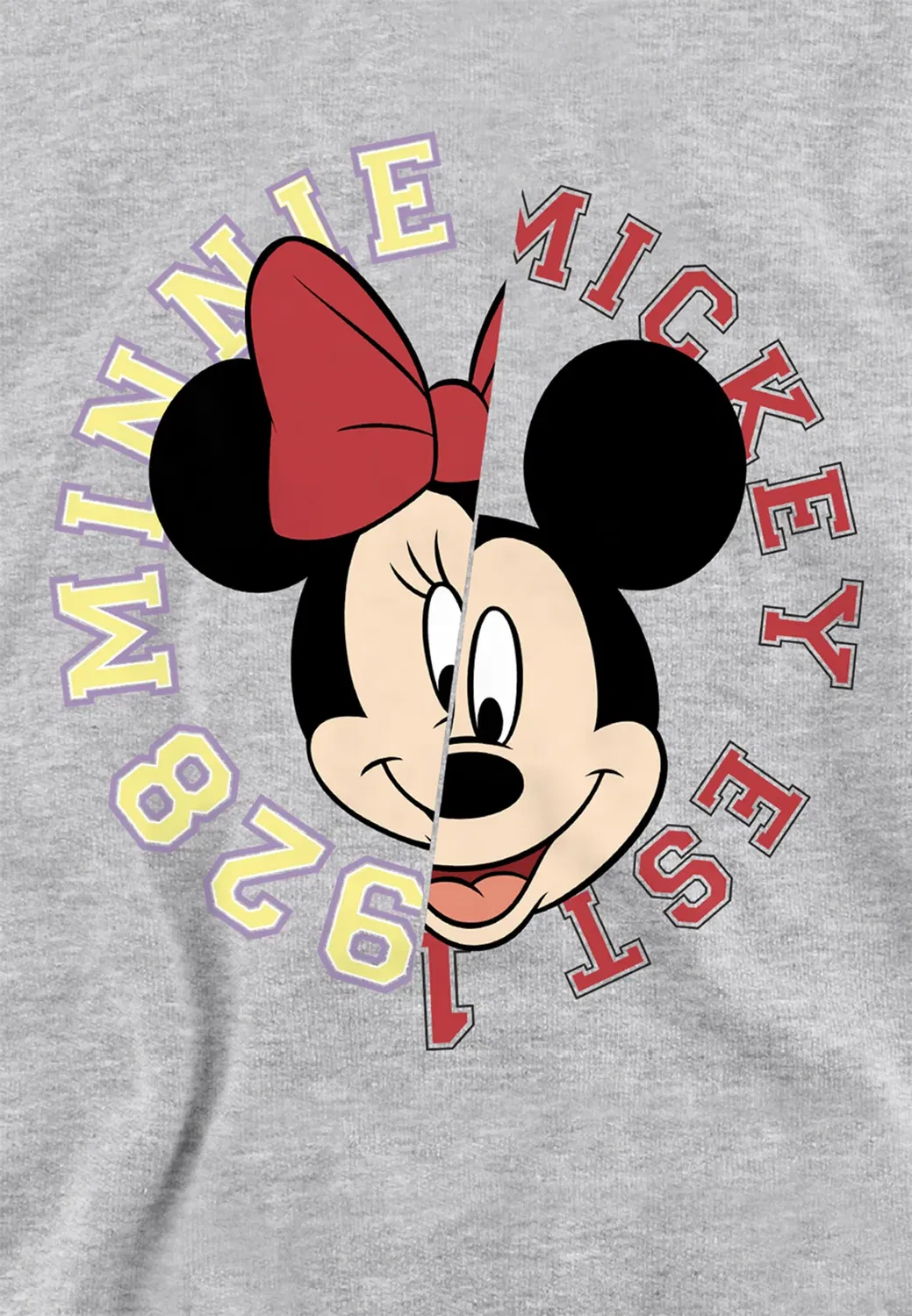 Детский худи с принтом Collegiate Youth Kids Pull-over Hoodie Disney, Grey — фото 2