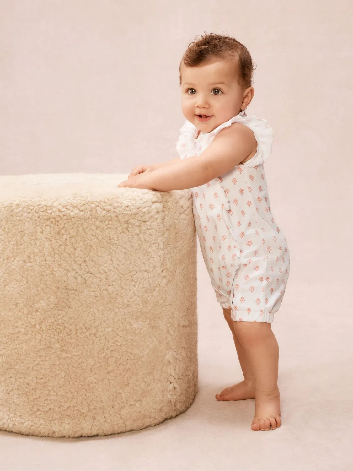 Комбинезон с принтом Daisies The White Company, розовый