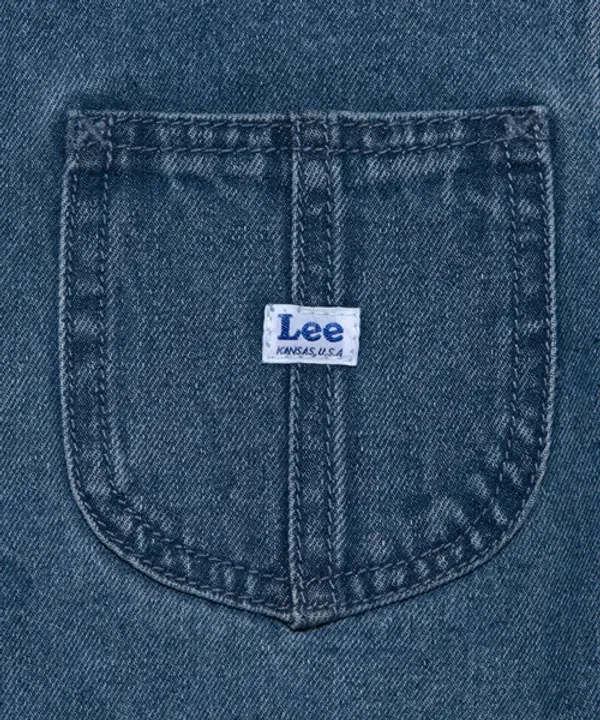 Платье джинсовое с воротником, Regular Fit, Lee Kids, индиго — фото 4