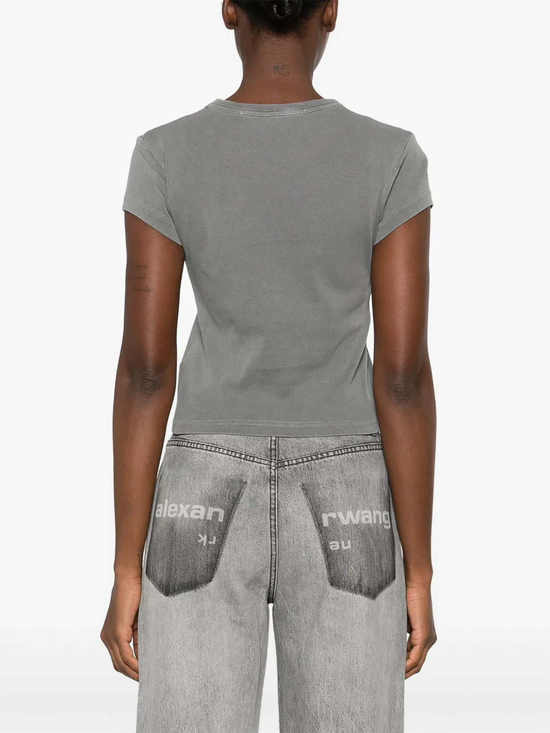 Серые футболка Alexander Wang, серый — фото 2