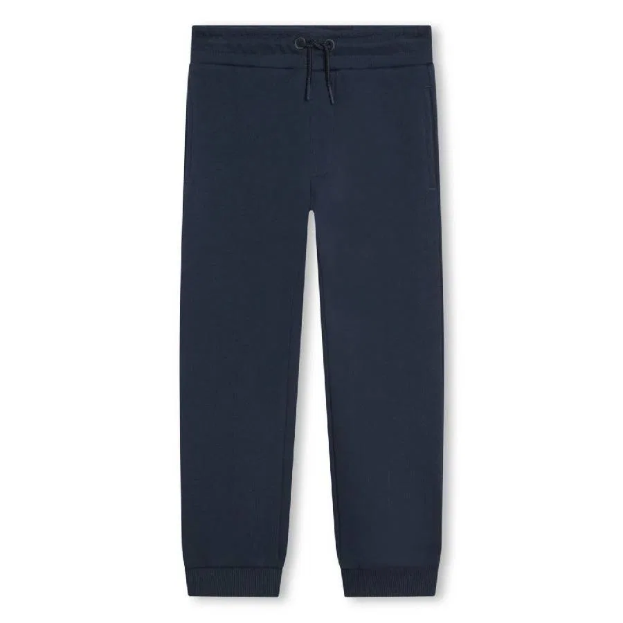 Спортивные штаны с принтом и шнурком Kenzo Boys Drawstring Logo-Print Track Pants, Navy