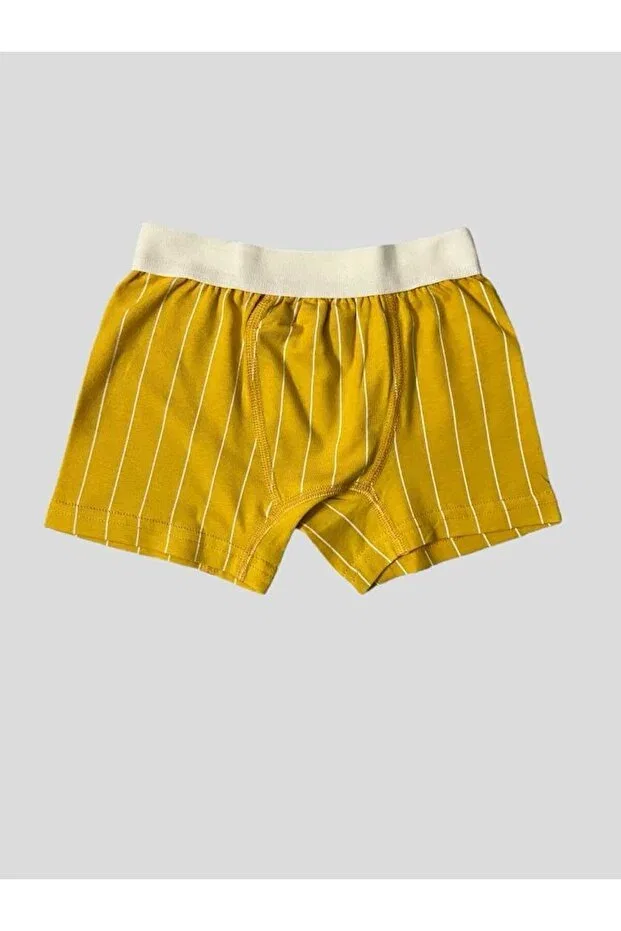 Детские для мальчиков трусы-боксеры с принтом Elmas Kids, Yellow — фото 2