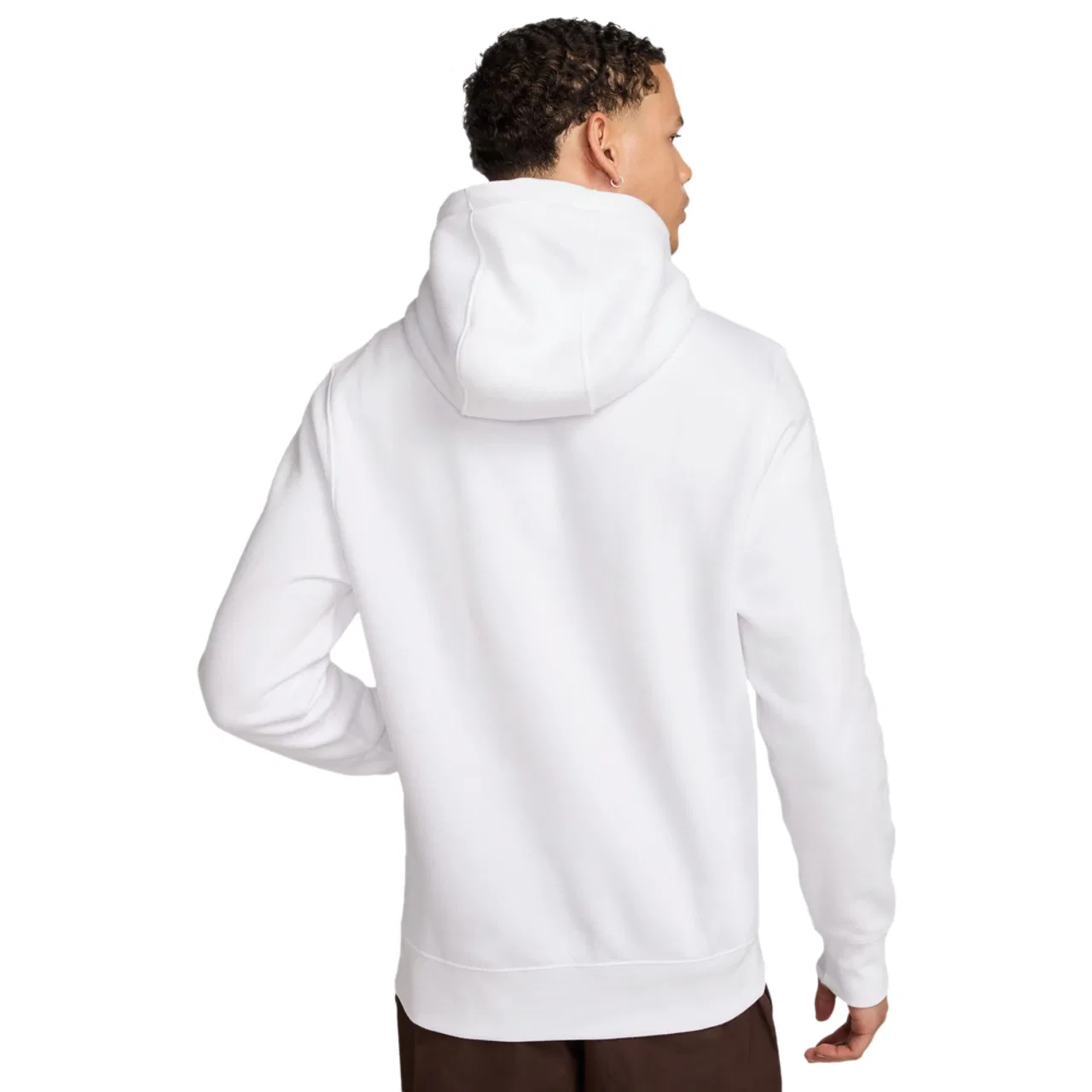 Мужское худи NYC Club Pullover BB Nike, цвет White/Cosmic Clay — фото 2