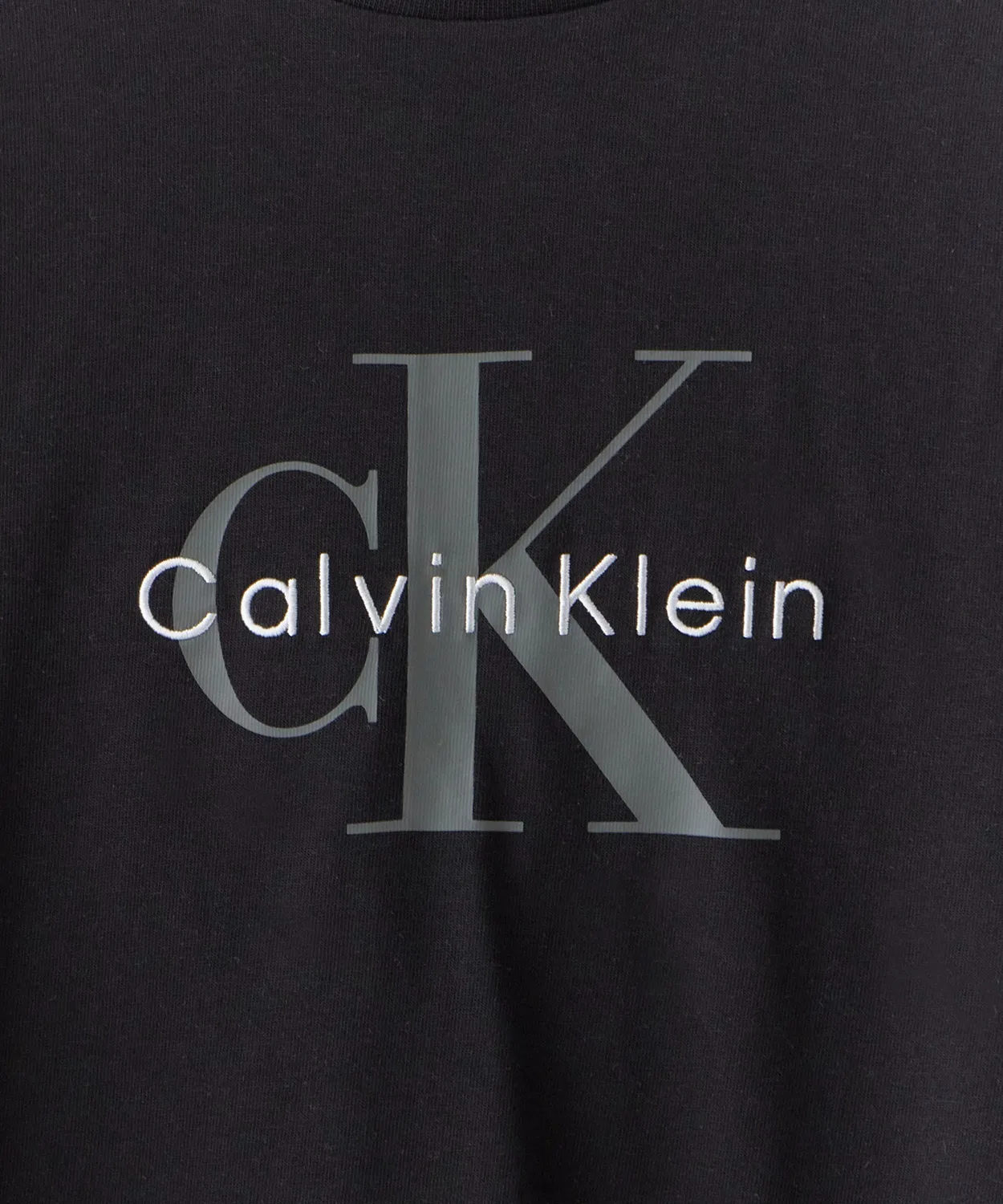Мужская футболка с принтом Monogram Calvin Klein, Белый — фото 3