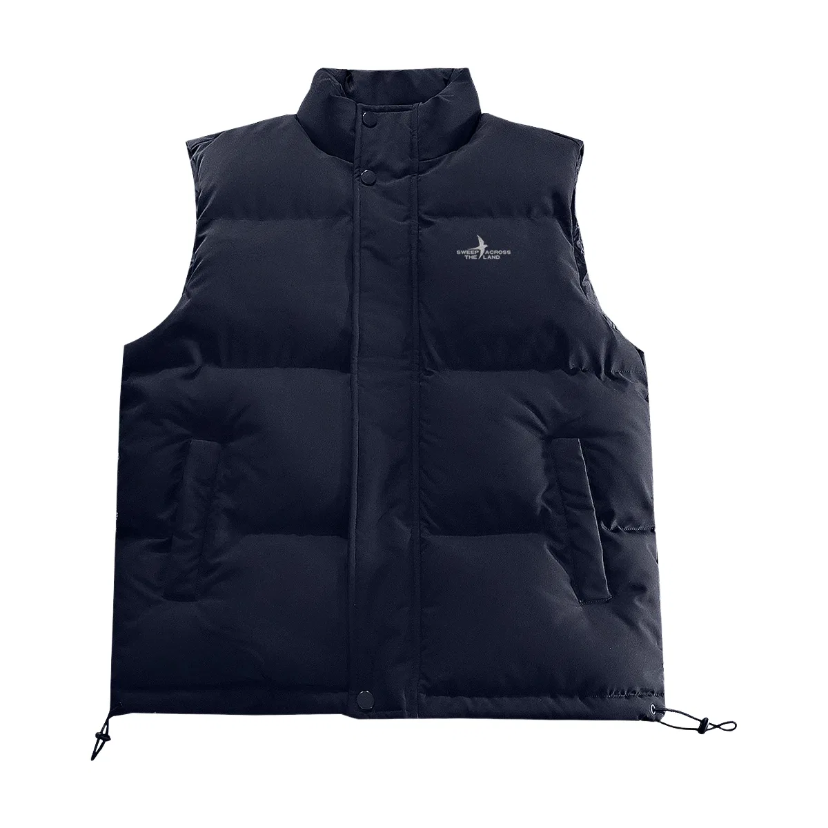 Детский жилет с начесом MINISO, Navy Blue (Whirlwind White Dove Chest Logo)