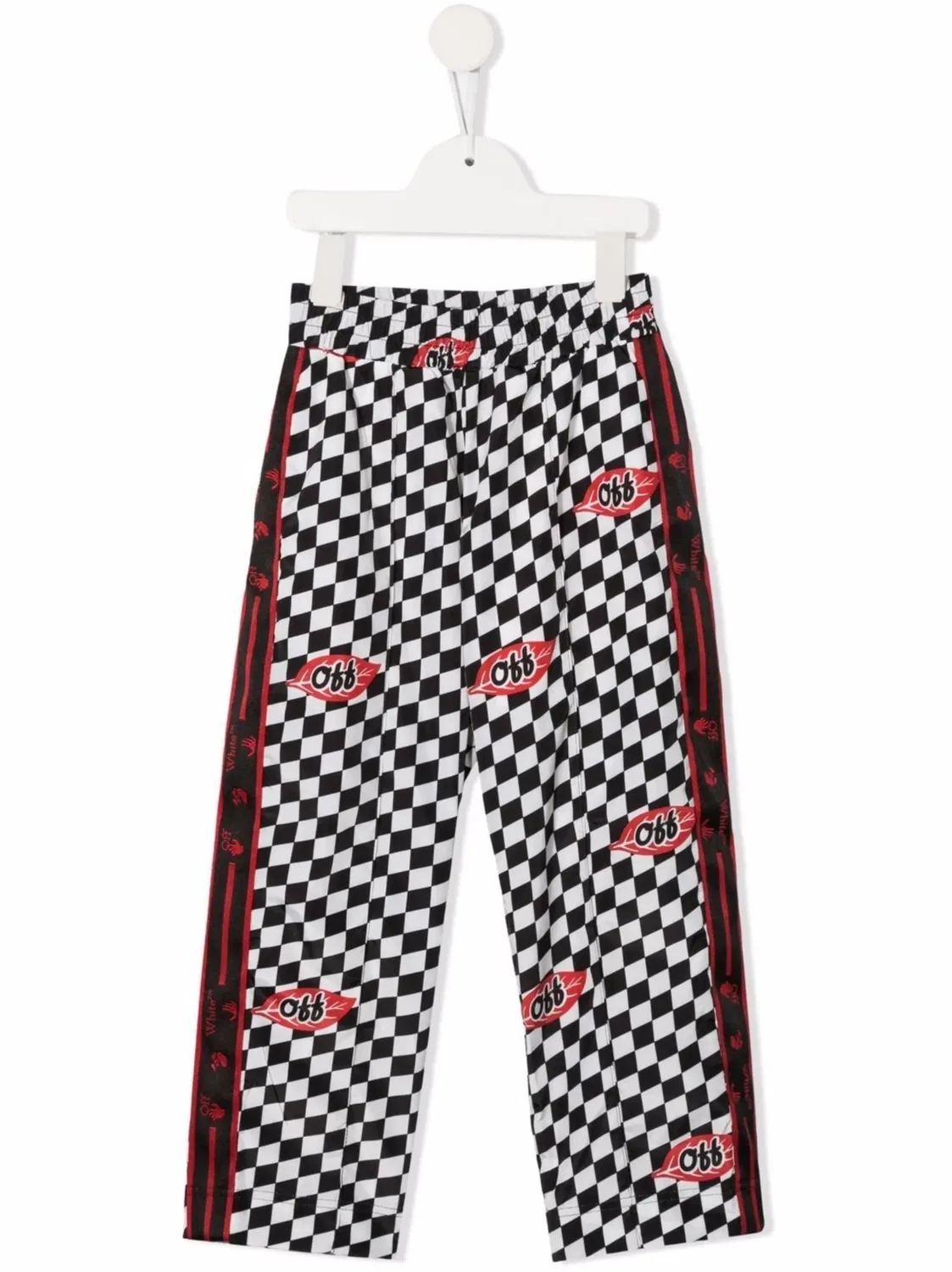 Штаны в клетку Chessboard OFF-WHITE, черный