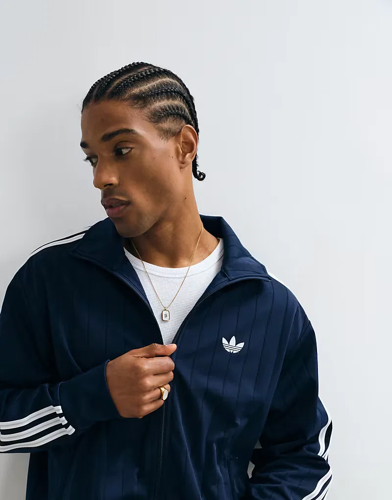 Куртка спортивная Firebird Drop Needle Adidas Originals, темно-синий
