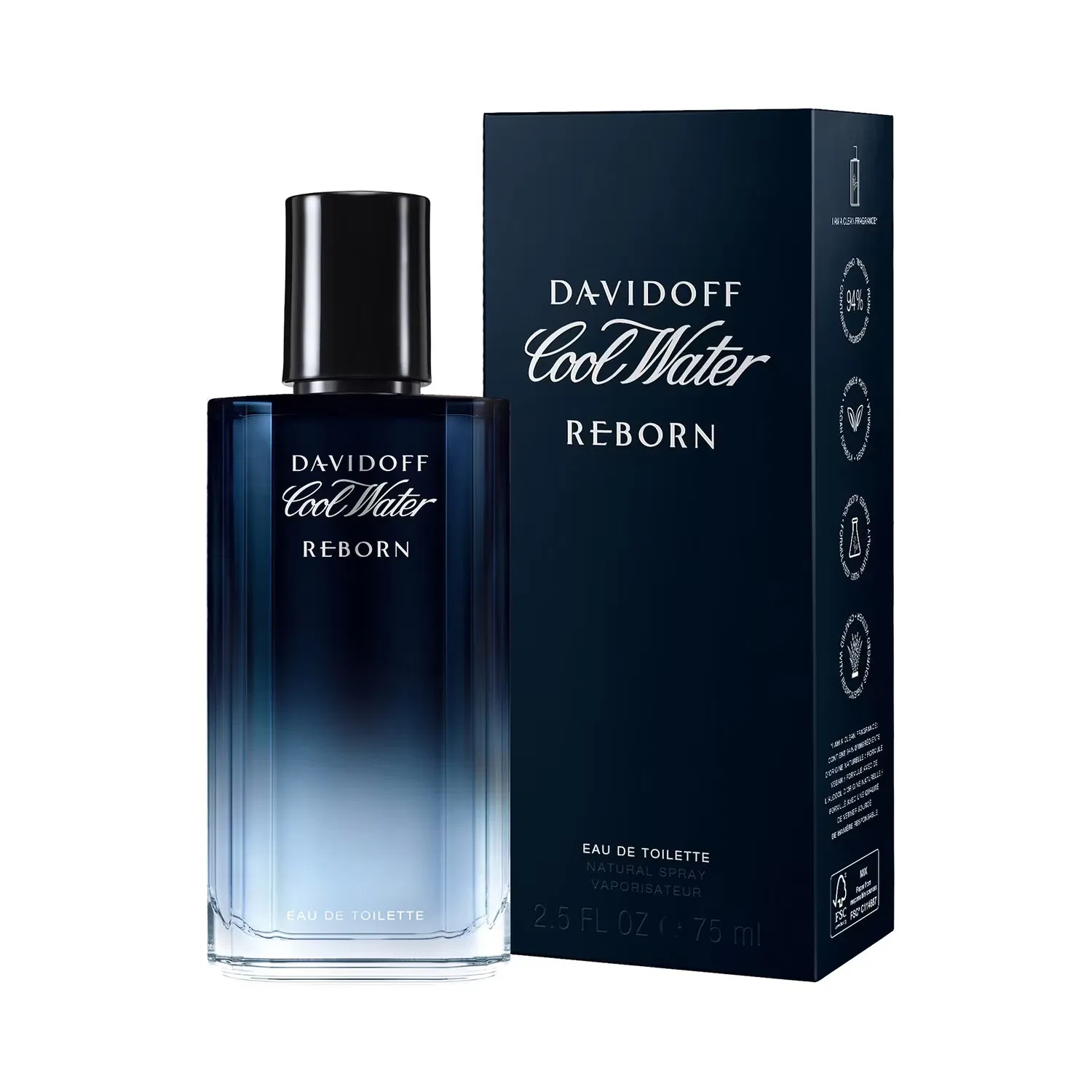 Мужской парфюмированный набор Davidoff Cool Water Reborn Eau de Toilette, 125 мл — фото 3