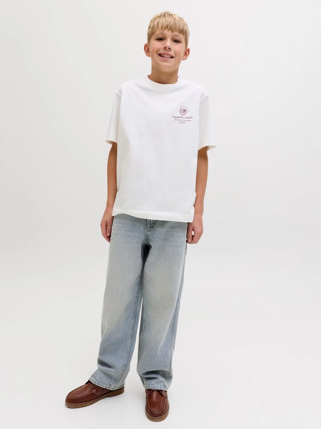 Джинсы свободного кроя Alex JACK & JONES JUNIOR, Wash Blue — фото 4