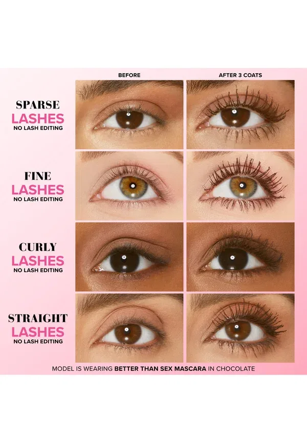 Тушь для ресниц объемная Better than sex mascara, 8 мл Too Faced, Chocolate, цвет chocolate — фото 3