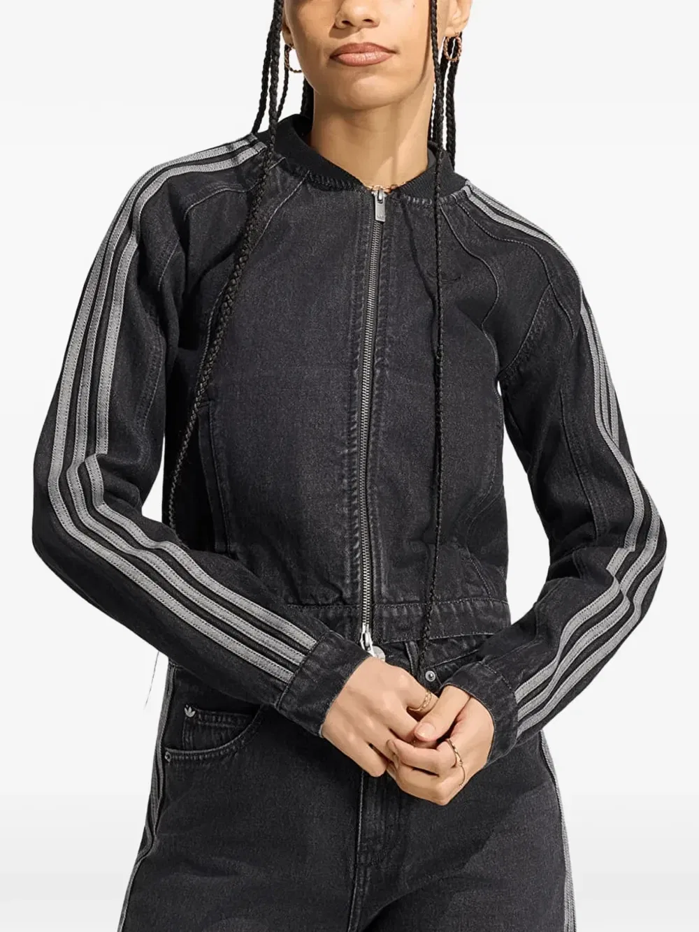 Джинсовая куртка SST 2.0 Adidas, черный — фото 3