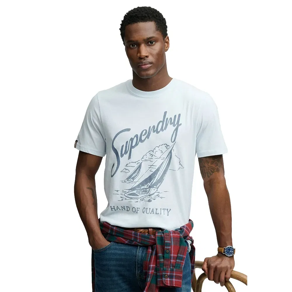 Футболка с коротким рукавом Lo-Fi Dockside Superdry, синий