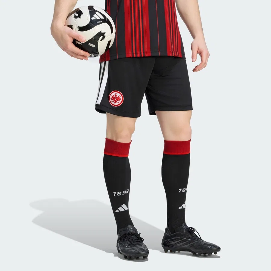 Спортивные брюки ADIDAS PERFORMANCE Regular Workout Pants 'Eintracht Frankfurt 26/27' черного цвета — фото 2