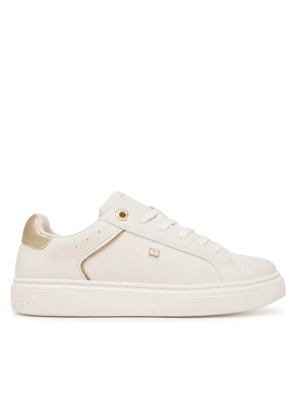 Кроссовки для девочки Low Cut Lace-Up Tommy Hilfiger, белый