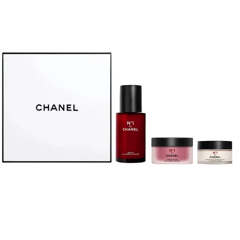Женский набор для ухода за кожей с красной камелией, Red Mountain Camellia Triology Box, CHANEL, Red
