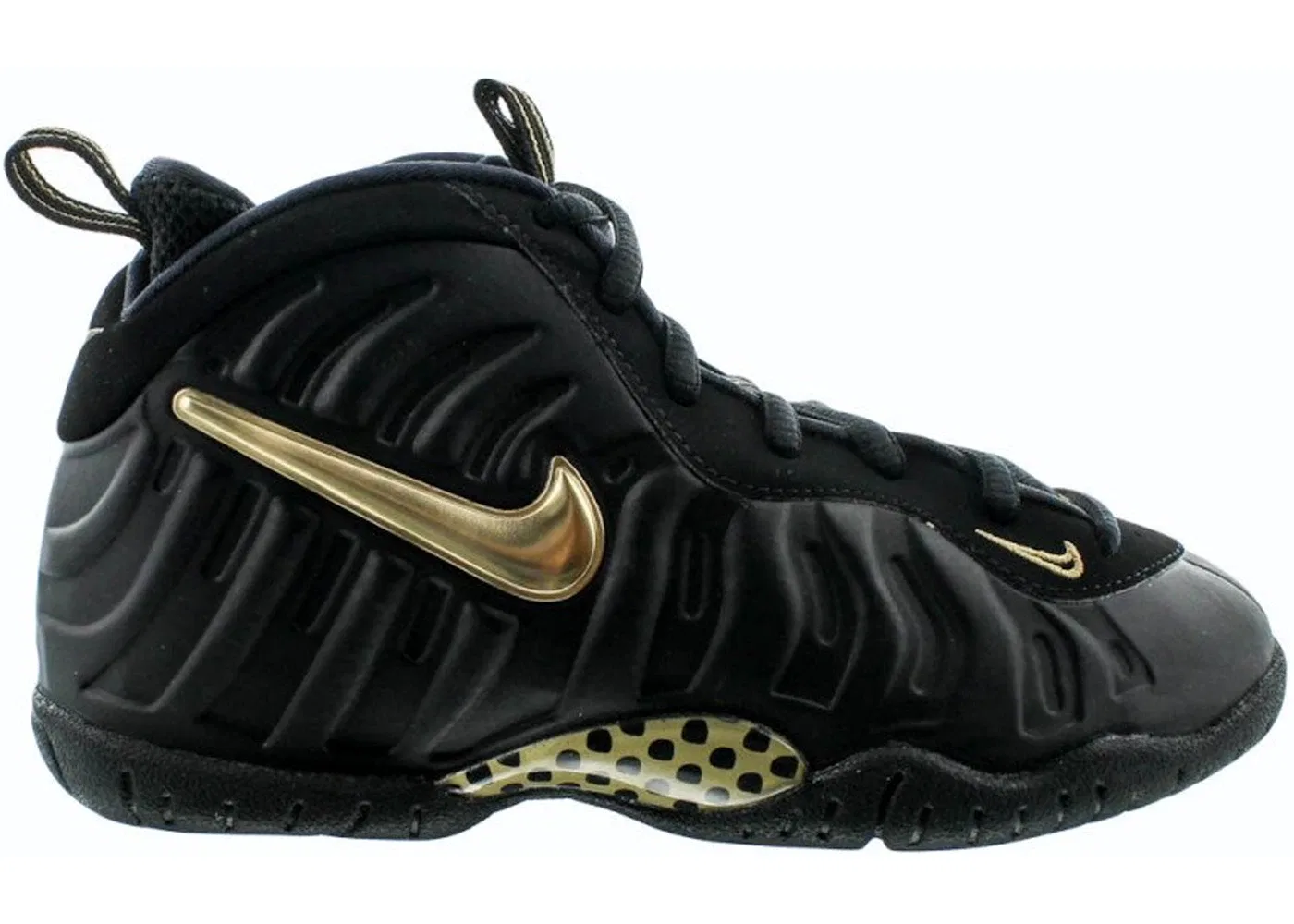 Детские кроссовки Lifestyle Nike Air Foamposite Pro, Black/Metallic Gold-Black