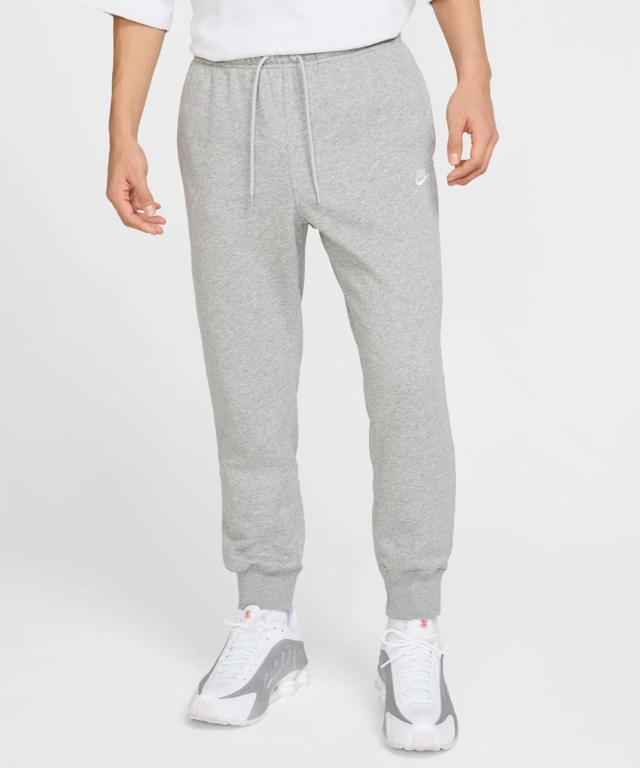 Мужские спортивные джоггеры с утягивающим шнурком NIKE Club FT, Grey