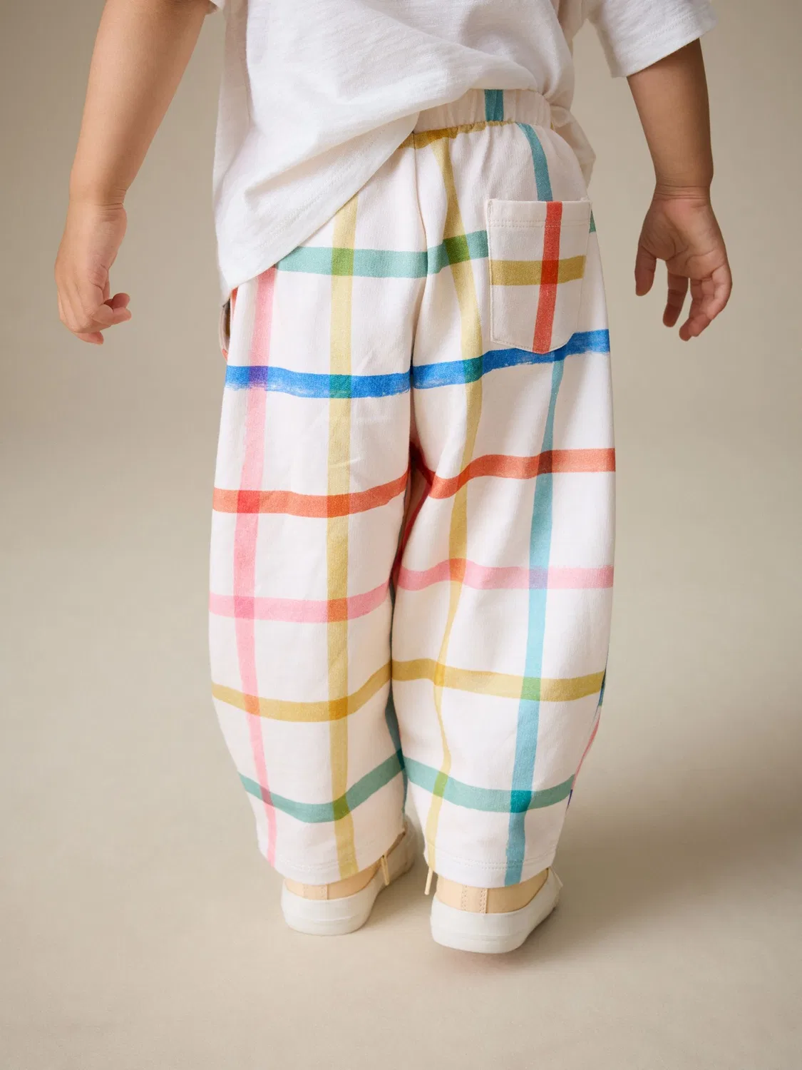 Брюки Barrel leg, Rainbow Check Next, Rainbow Check — фото 3