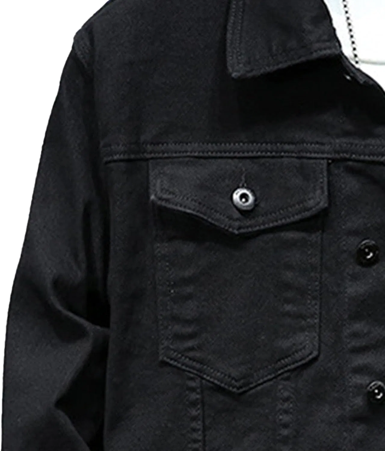 Мужская джинсовая куртка Classic Trucker Coat, чёрный — фото 3